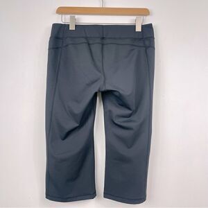 REI | black, wide leg cropped leggings S   wide waist